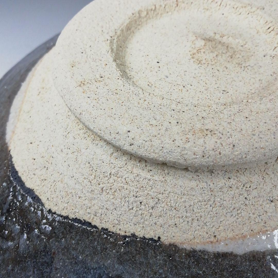 Ｔ２９７　茶碗　『鼡志野茶碗』『竹里庵　葵窯　加藤春二』　共箱　抹茶碗　茶道具