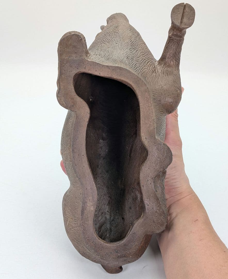 木村春芳 備前焼 亥置物 合箱 伏香炉 香爐 干支置物 亥年 猪 イノシシ 在銘