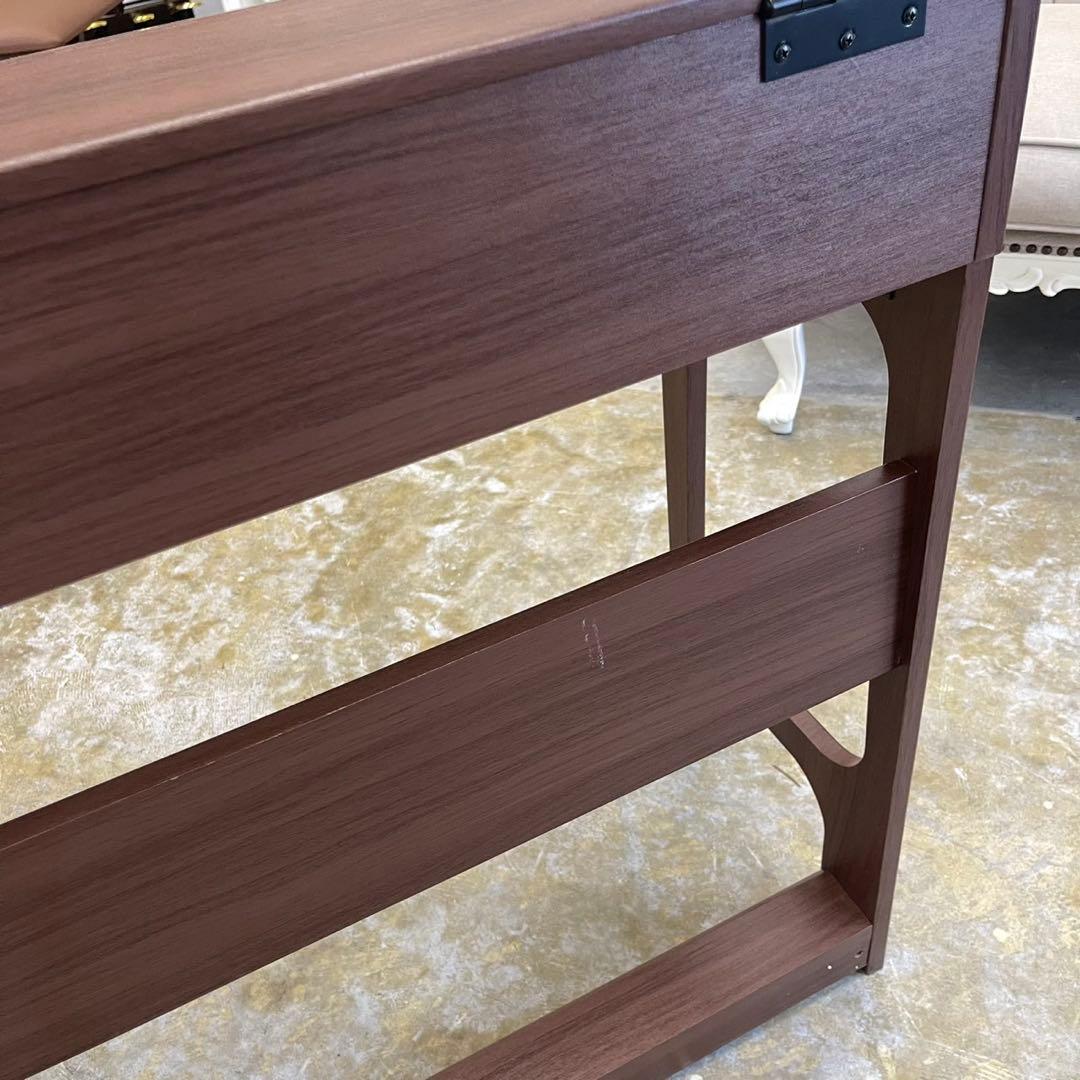 電子ピアノ88鍵盤　給電式　蓋スライド　マホガニー