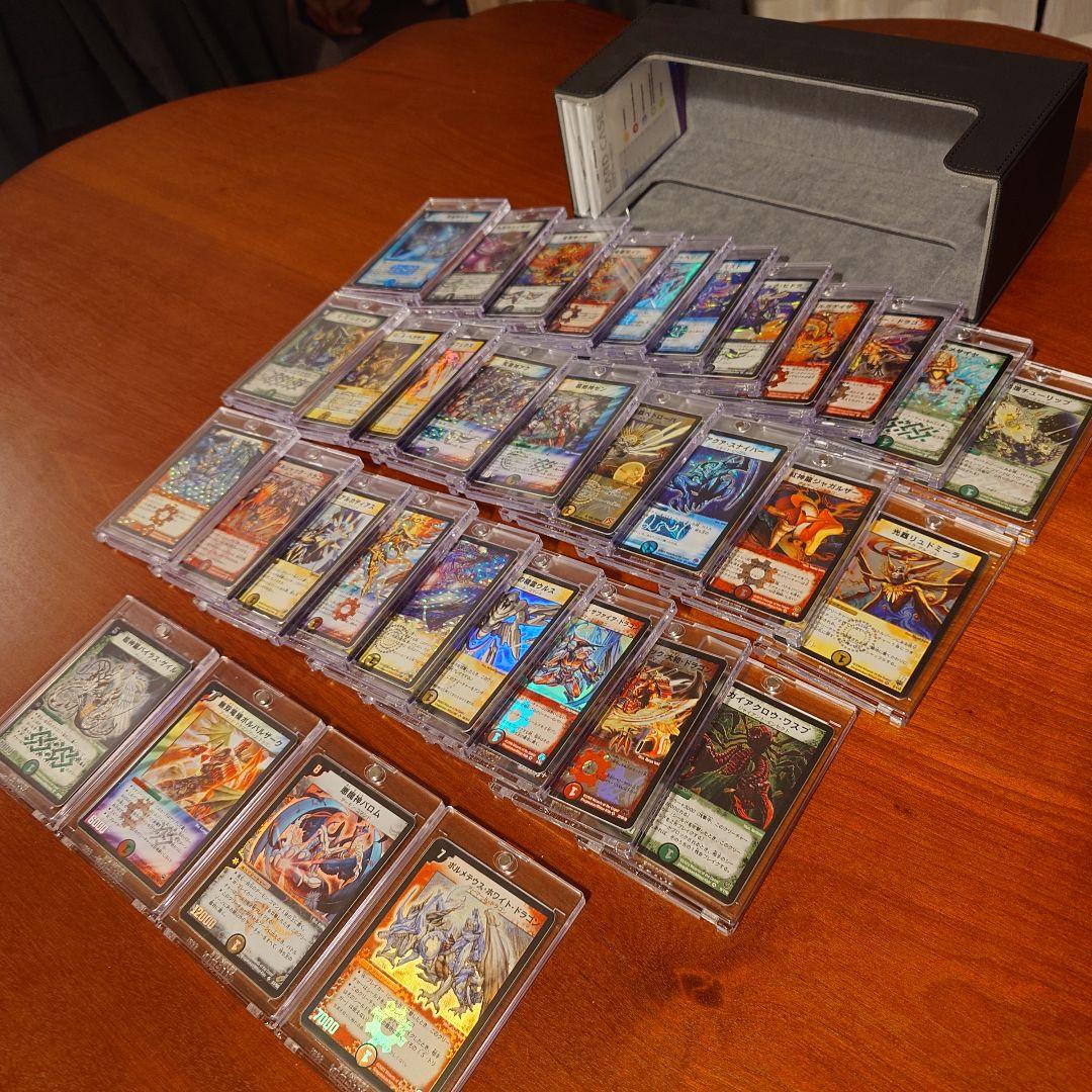 冬*様 デュエルマスターズ 初期系 33枚（マグネットローダー＋スリーブ+収納箱