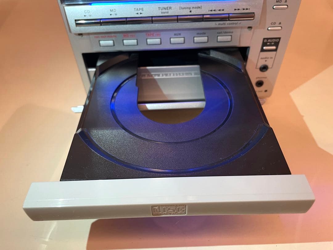 【良品】KENWOOD CD／MD／カセット／ラジオ／コンポ RXD-SV3MD