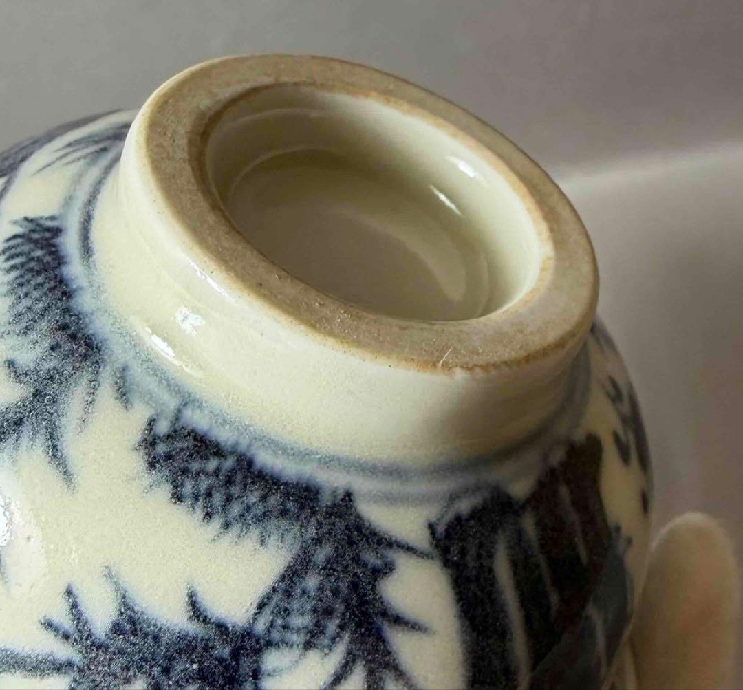 中国 染付人物碗　f2260127