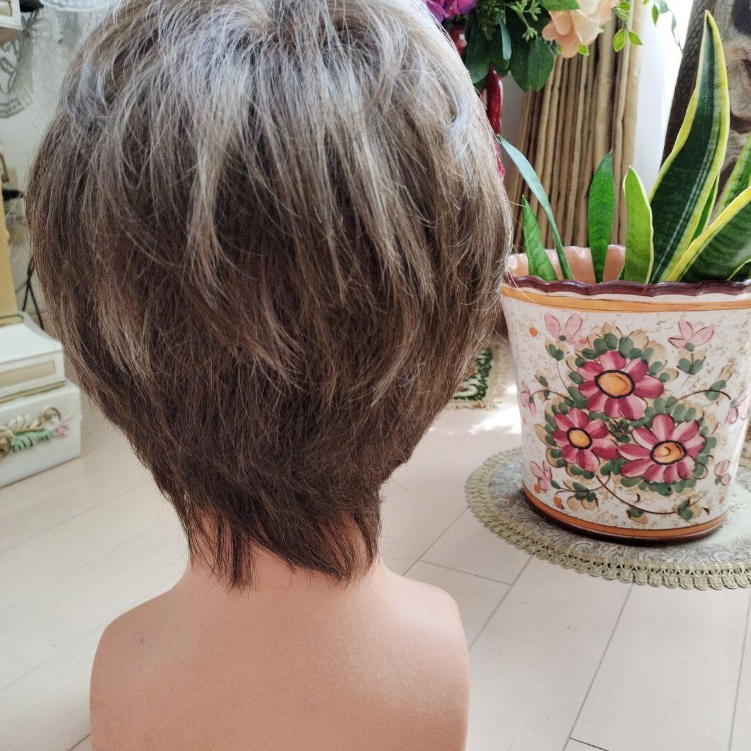 ショートボブウィッグ グラデーションブラウン