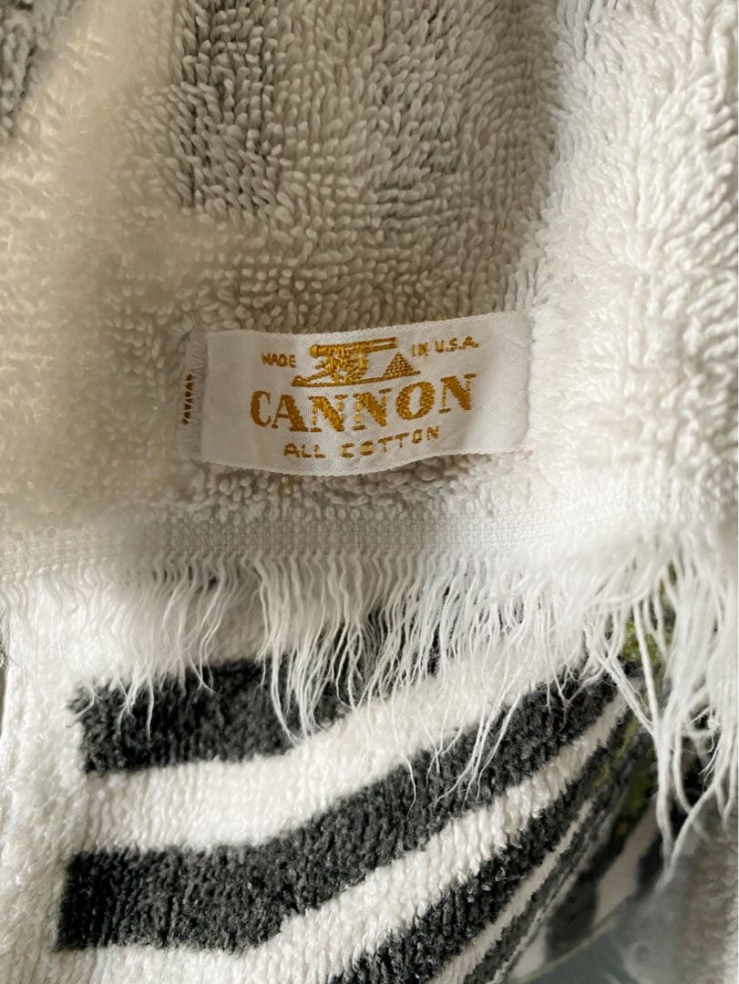 ビンテージ 70s USA ミッドセンチュリー インテリア ハンカチ タオル 飾