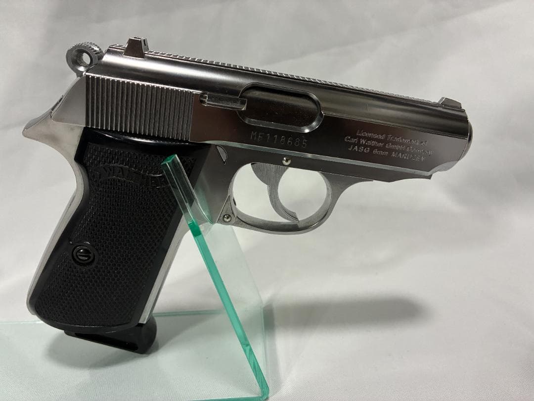 マルゼン　ワルサー　ニューPPK/S　ステンレスシルバー　ガスブローバック