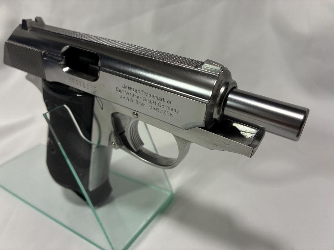 マルゼン　ワルサー　ニューPPK/S　ステンレスシルバー　ガスブローバック