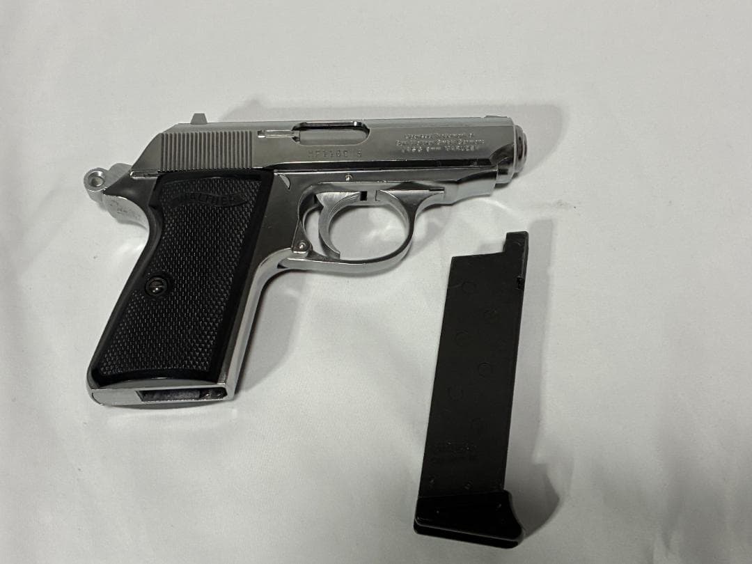 マルゼン　ワルサー　ニューPPK/S　ステンレスシルバー　ガスブローバック