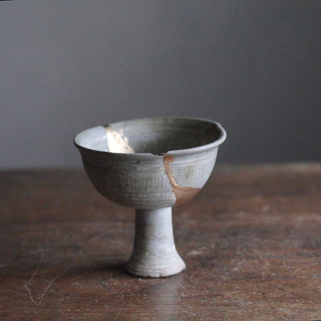 李朝 初期 三島 馬上杯 祭器 古美術 朝鮮美術 古道具 アンティーク