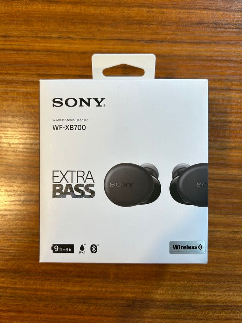 ワイヤレスステレオヘッドセット/SONY/WF-XB700/ブラック