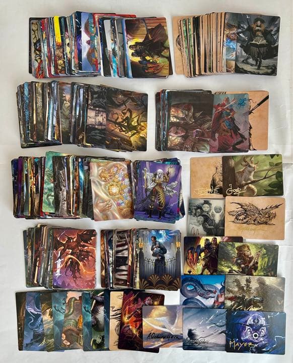 ◆Mtgイラストレーションカード650枚セット/サイン入りカード20枚以上
