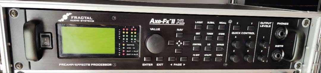 FRACTAL Axe Fx-Ⅱ XL ＆ 3Uラックケース フラクタル