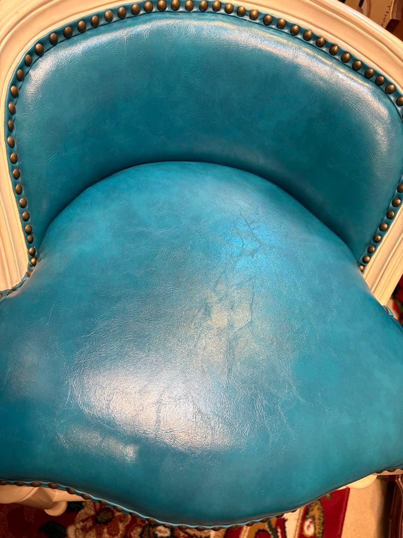 最終値下！ヴィンセント　ターコイズブルー　ハイチェア￼