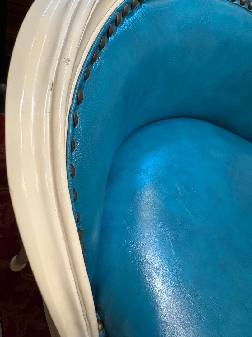 最終値下！ヴィンセント　ターコイズブルー　ハイチェア￼