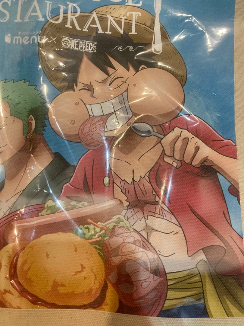 非売品‼️✳️ONE PIECE ワンピースレストランmenu✳️トートバッグ収納力◯