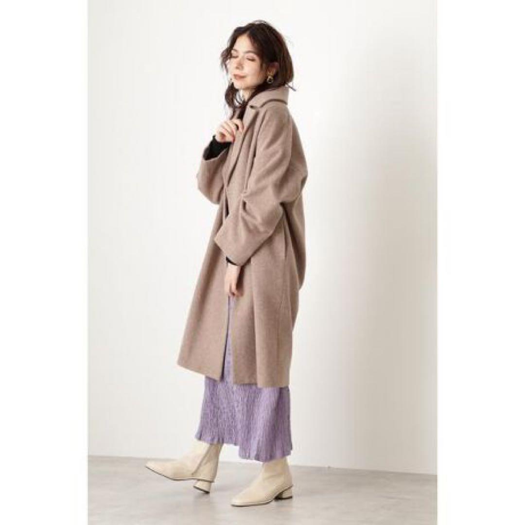 新品タグ付エヌナチュラルビーバーメルトンコート定価23100円