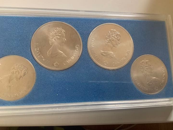 1973 クイーンエリザベス　オリンピックモントリオール銀貨