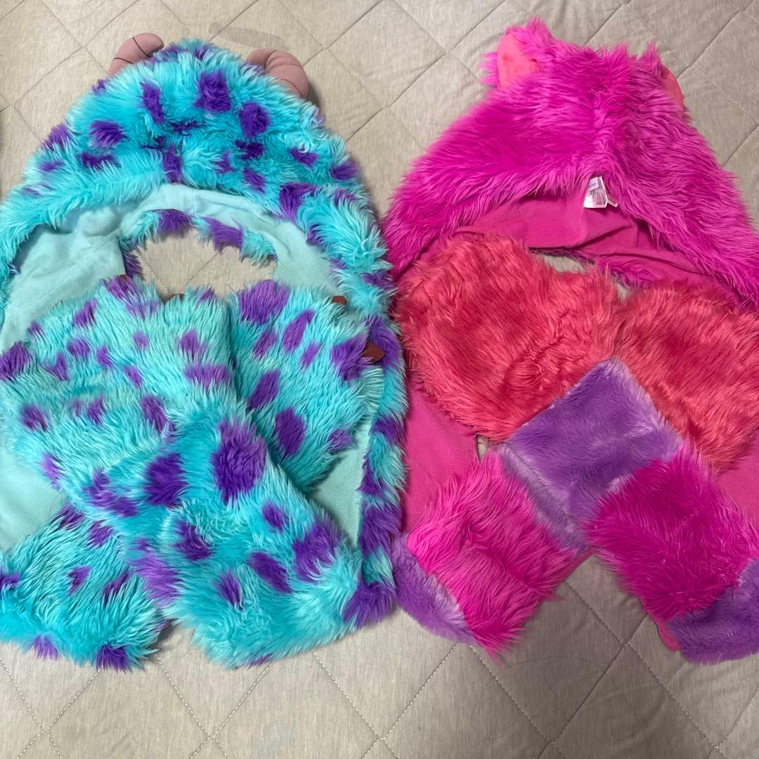 ディズニー、チャシャ猫とサリーのマフラーキャップ