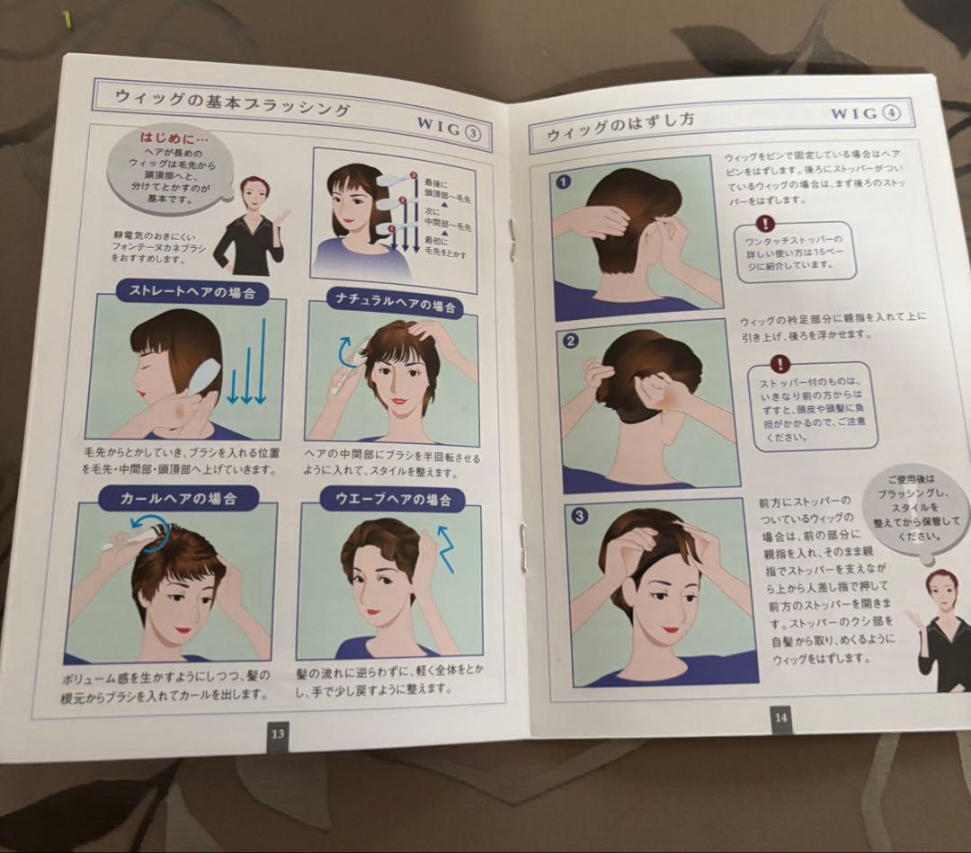 フォンテーヌ　フルウィッグ（説明書付き）