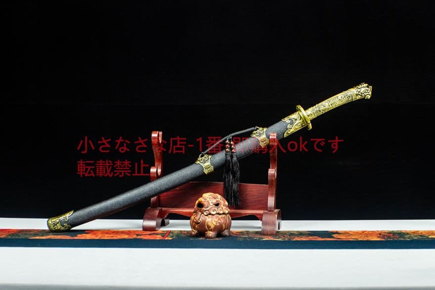 青面獣雁翎刀清刀 古兵器 武具　刀装具　日本刀　模造刀 居合刀