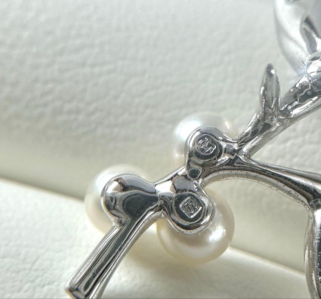 MIKIMOTO アコヤベビーパール ピンプローチ SV