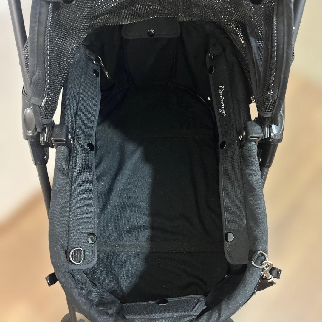 ★即完売品★ 天使のカート　犬用　動物用　キャリー　ベビーカー　黒　S カート