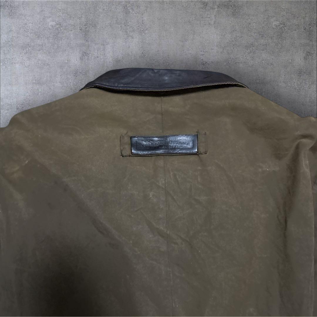 雰囲気抜群　LEWIS CREEK オイルジャケット　襟レザー