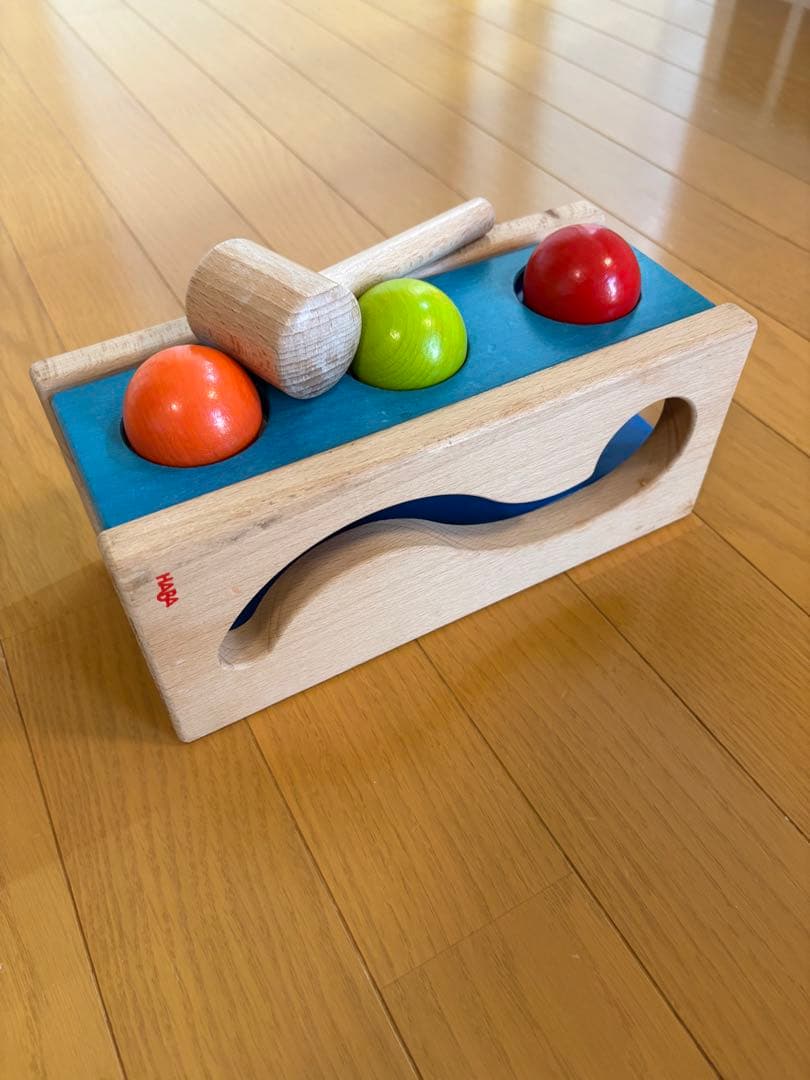 HABA 廃盤　知育　ポットン落とし　ハンマー　クーゲリーノ