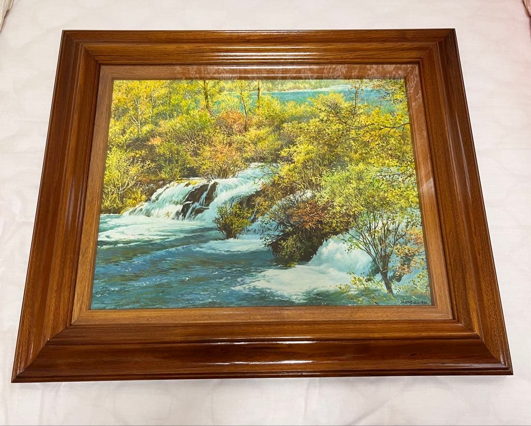Zhang Zhong Da 張仲達　油彩画 「九寒什刹海」