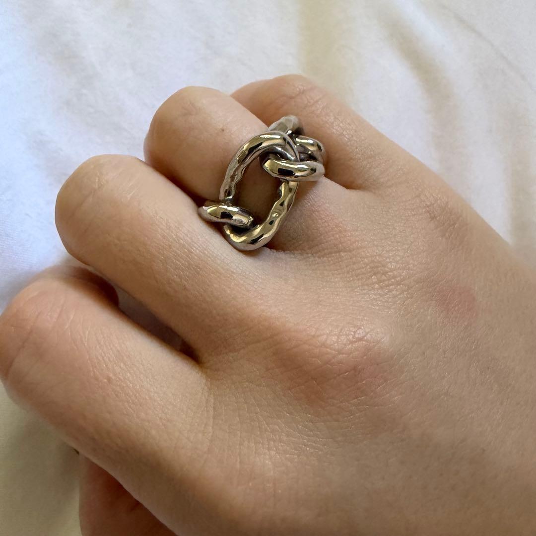 ジルサンダーJil sanderチェーンリングサイズ M RING指輪レディース