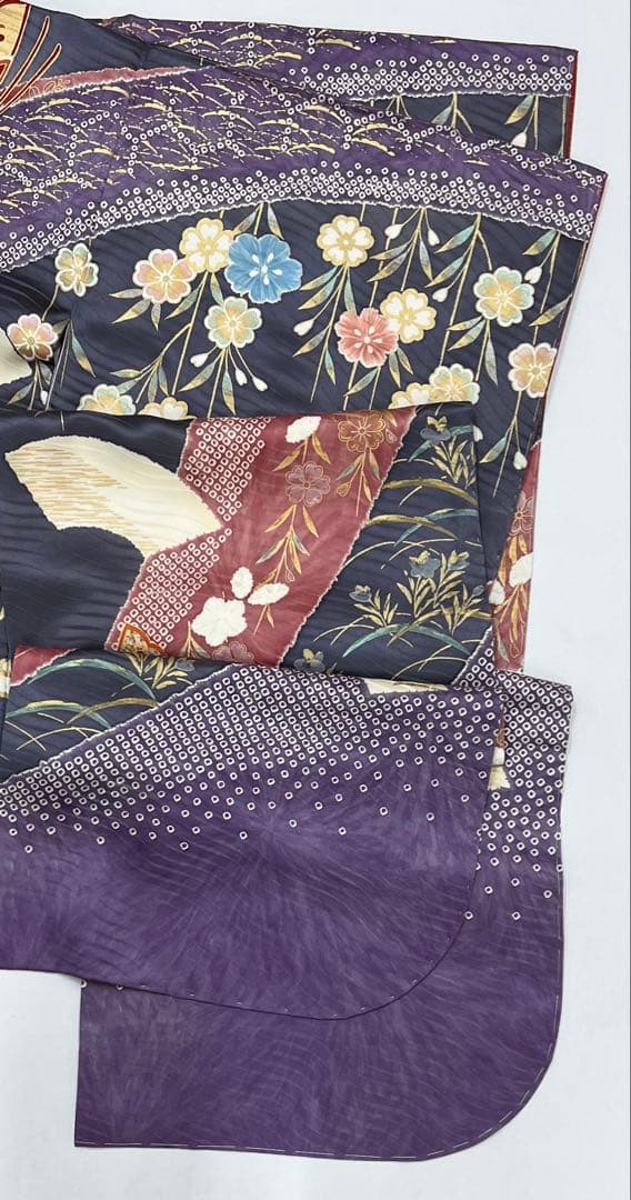 振り袖　フルセット　長襦袢　成人式　金彩加工　刺繍入り　セット　しつけ付　586