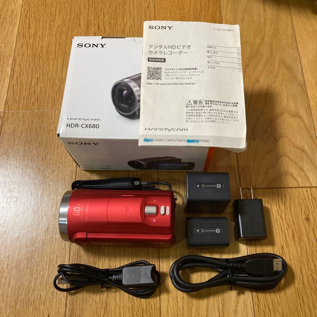SONY Handycam HDR-CX680 レッド