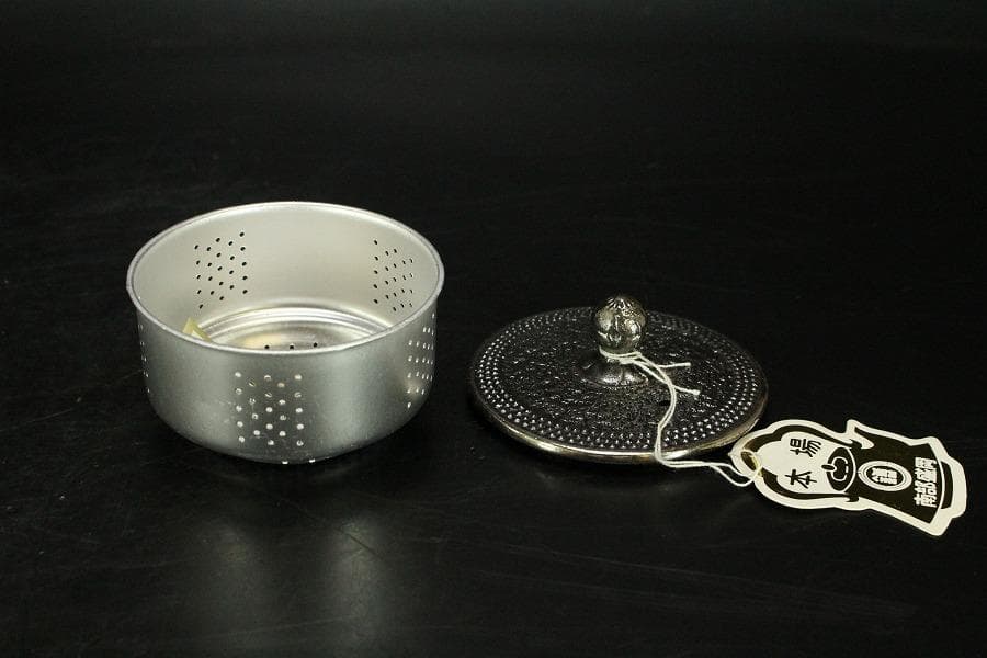 砂鉄 急須 瓶 鉄瓶 清末作 共箱 未使用 AZ912