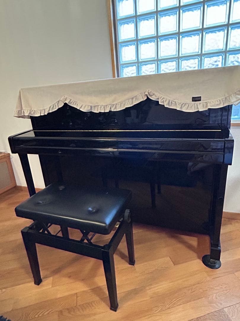 YAMAHA アップライトピアノ b113 黒 椅子付き