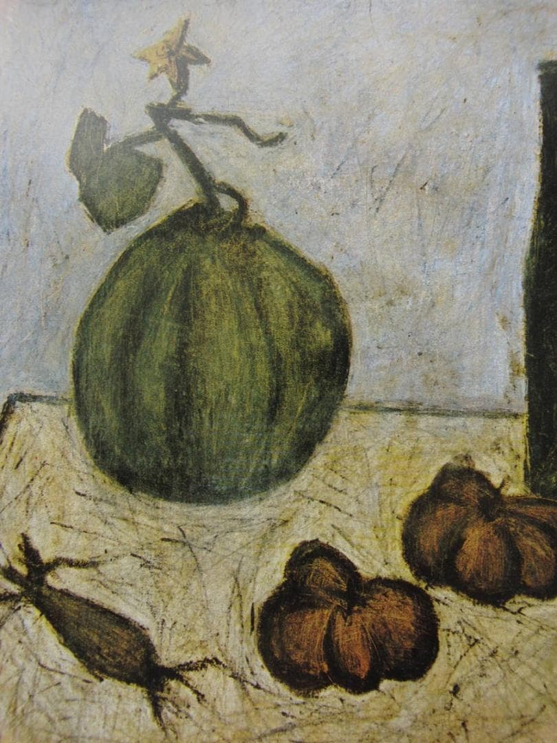 ベルナール・ビュッフェ、「Nature morte aux legumes」