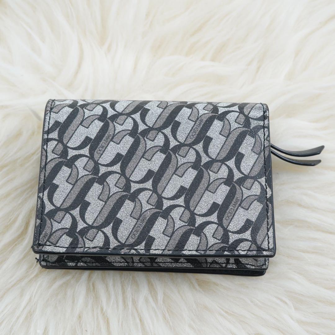 ほぼ未使用品　箱・タグ付き　jimmy choo ジミーチュウ　折り財布　ロゴ