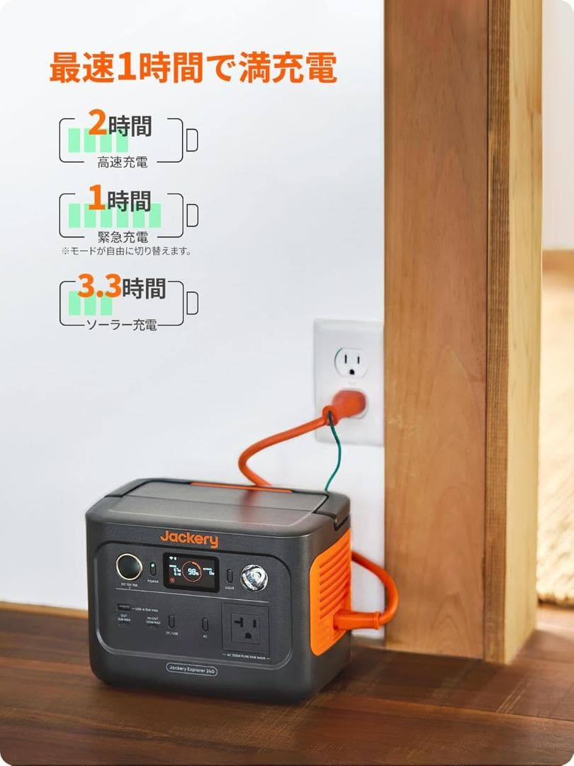 Jackery ポータブル電源 240Wh（67200mAh）未使用品
