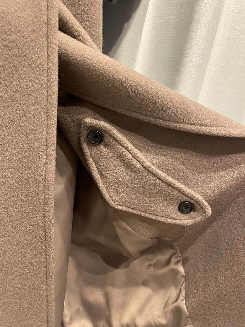 anuans 2023AW ウールトレンチコート　カーキグレーS