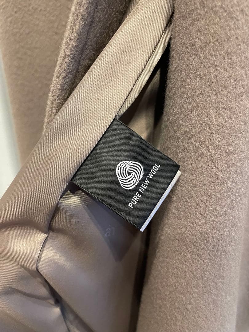 anuans 2023AW ウールトレンチコート　カーキグレーS