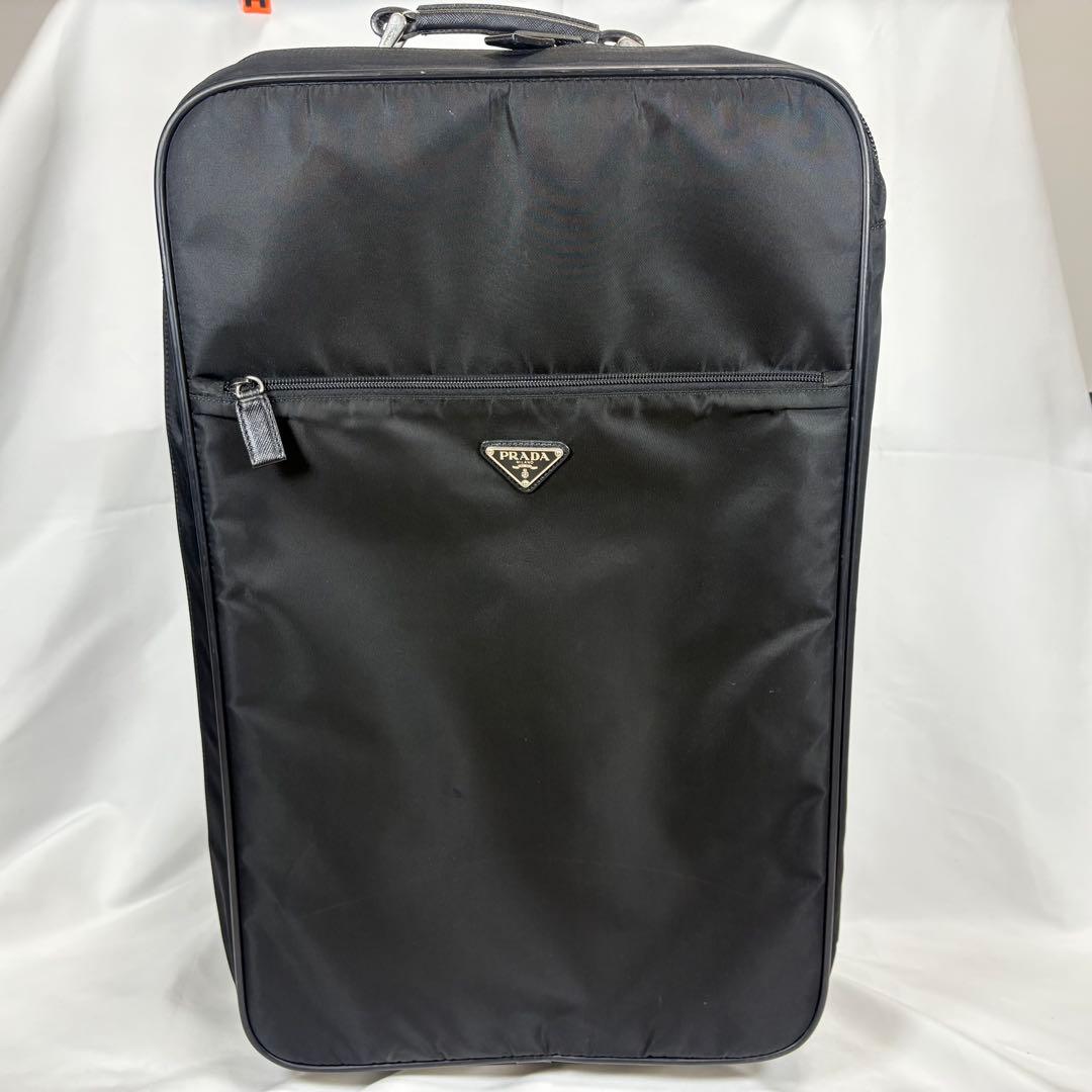 PRADA キャリーケース 三角ロゴ ナイロン キャリーバッグ ビジネス