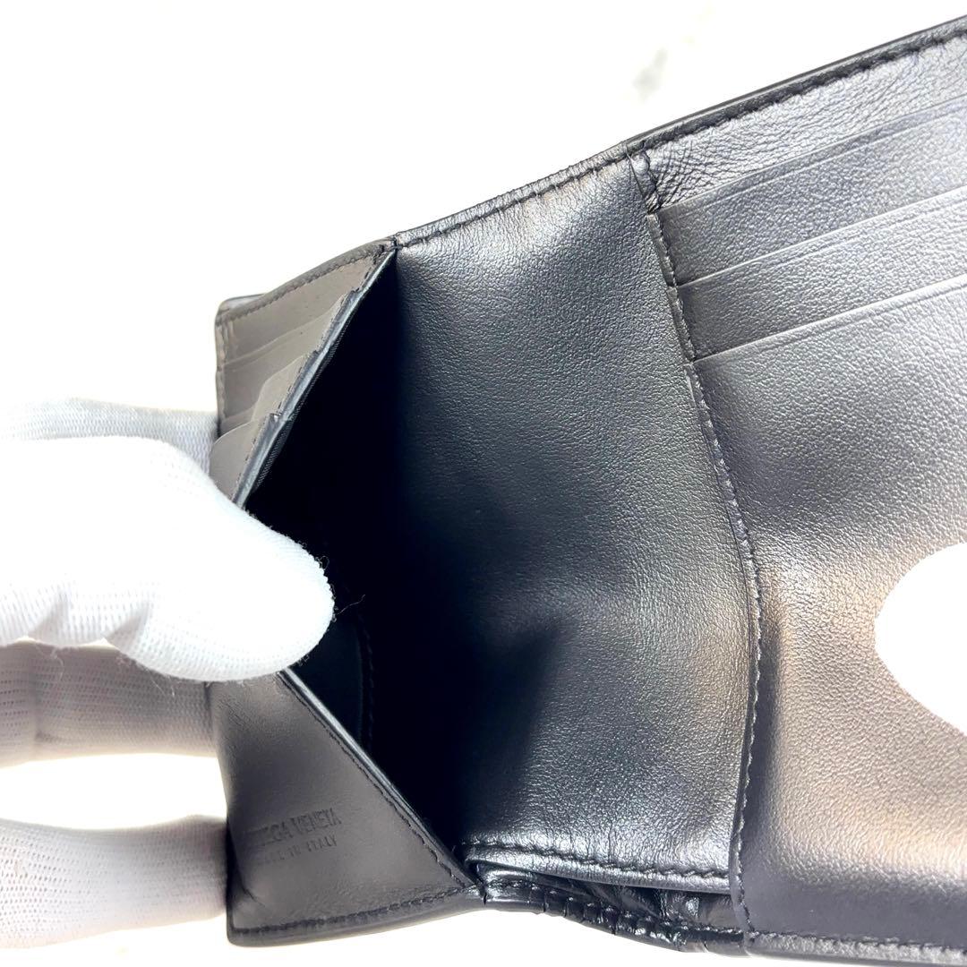 BOTTEGA VENETA 財布 2つ折り カセット 黒