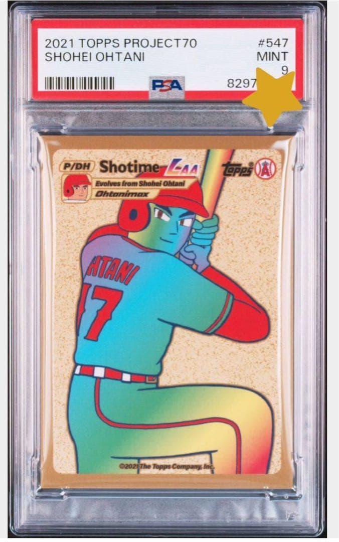 大谷翔平 PSA9 鑑定品 Topps 2021 ポケモン風カード