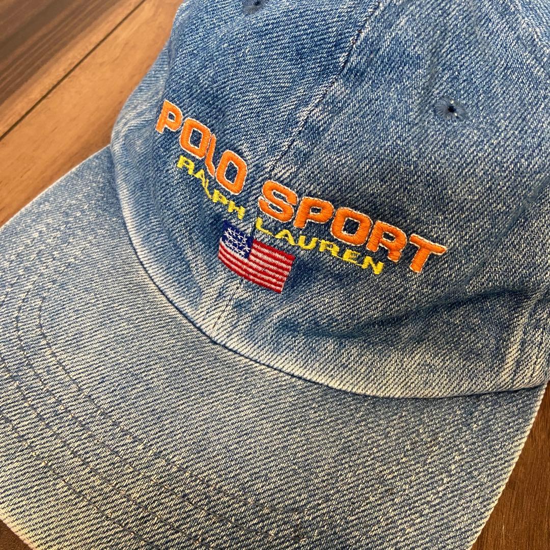 帽子 POLO SPORT RALPH LAUREN DENIM CAP 90s 00