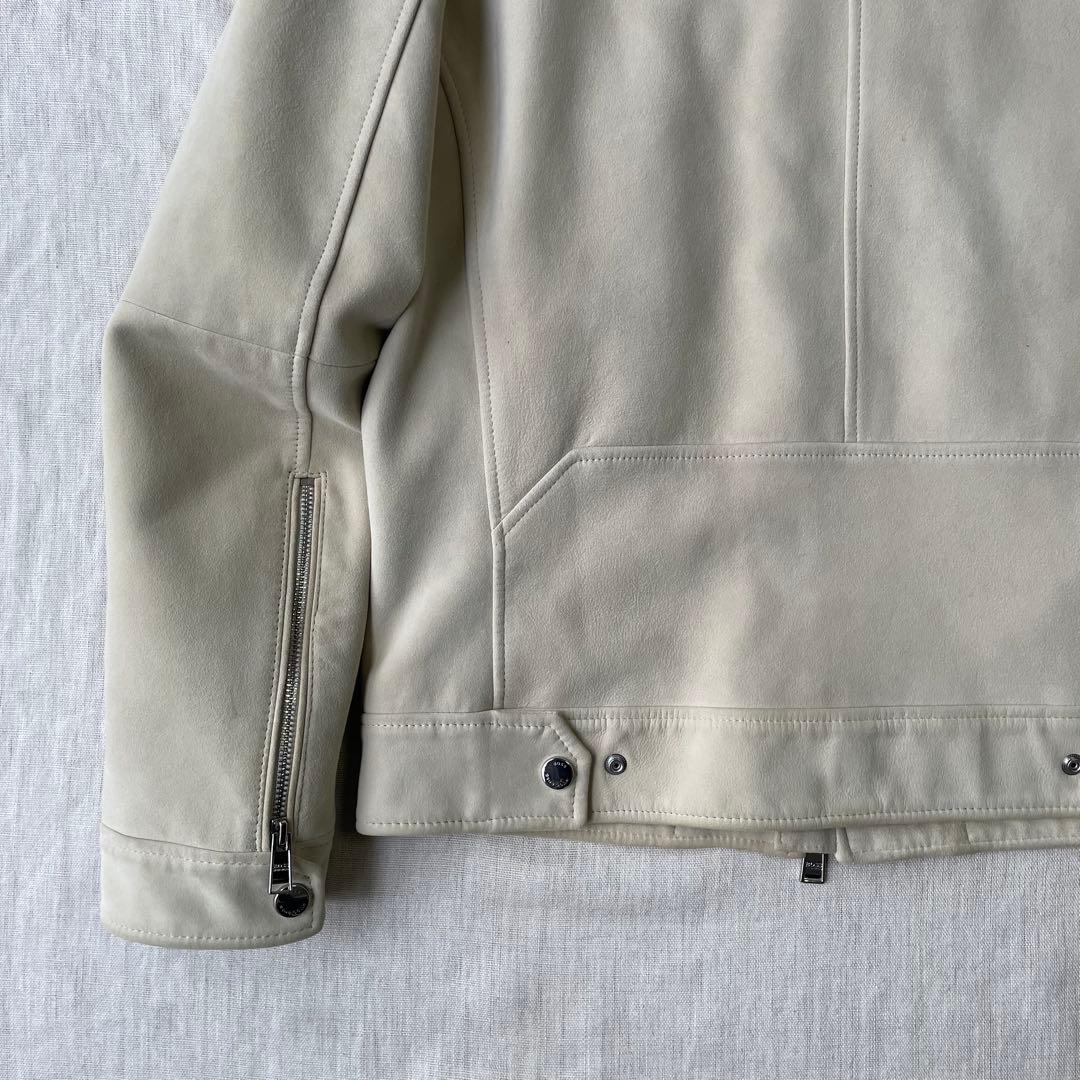 HUGO BOSS 最高峰Tailored 羊革 スエード レザージャケット