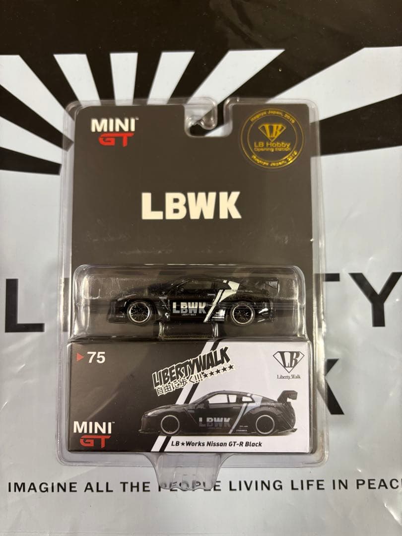 MINIGT No 75 LBWORKS GTR Black オープニング記念