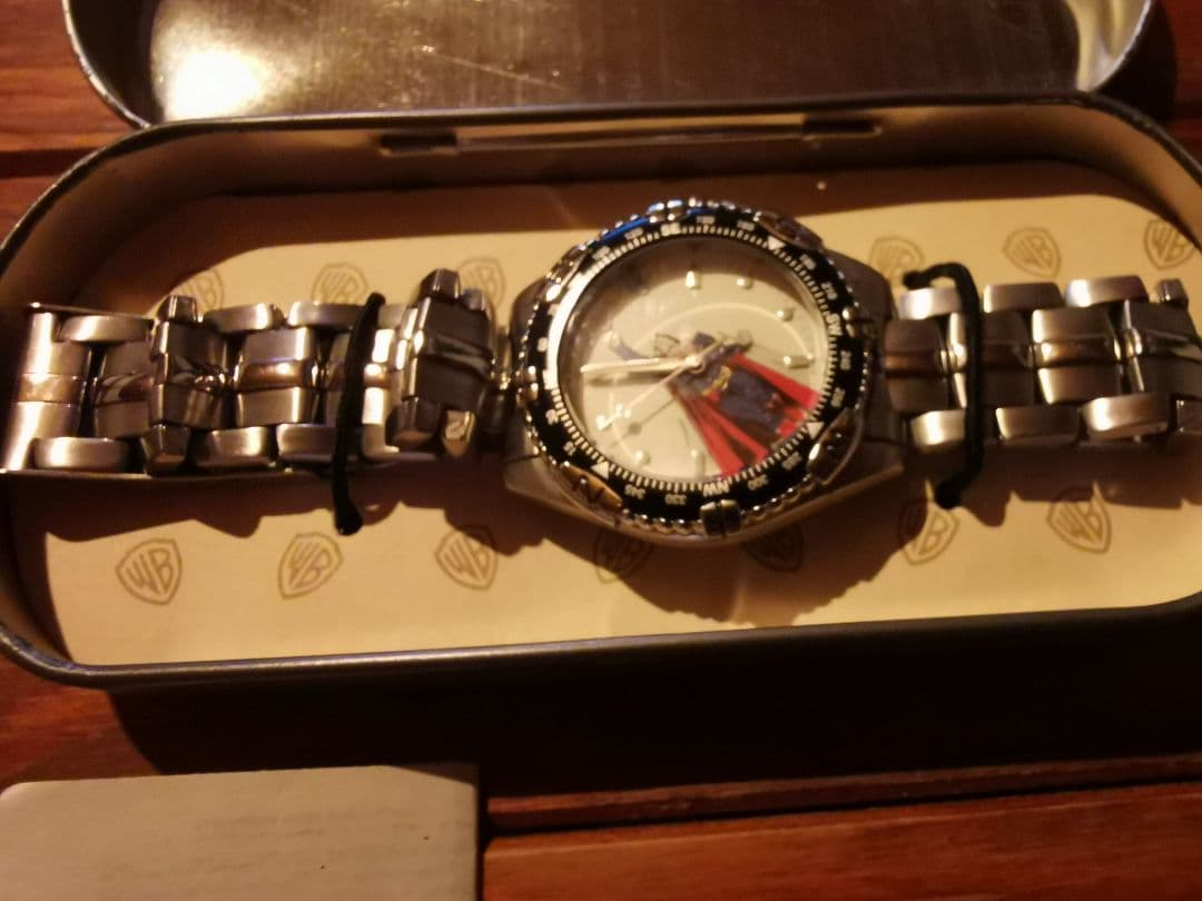 スーパーマン ✩ 腕時計 Warner 限定品 ヴィンテージ レア 未使用品