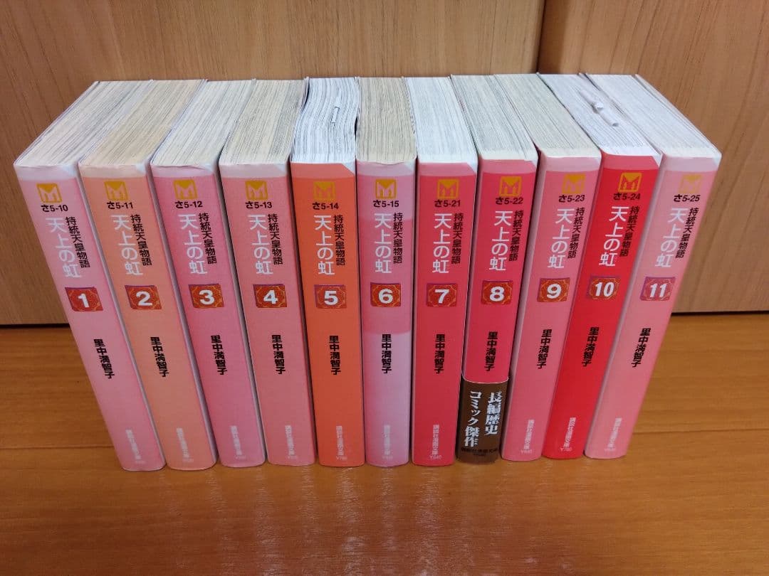 里中満智子　天上の虹　全11巻　少女漫画　希少　昭和レトロ