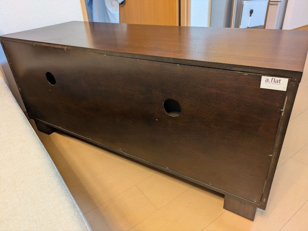 高級家具a.flat エーフラット「ルーバー」テレビボード