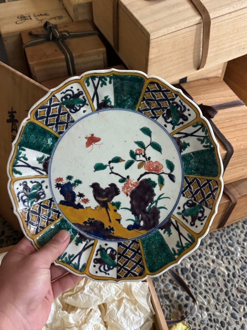 ‼️リサイクルFORT‼️BLACKフライデー①‼️買取直送便①‼️青手で古九谷産の皿‼️