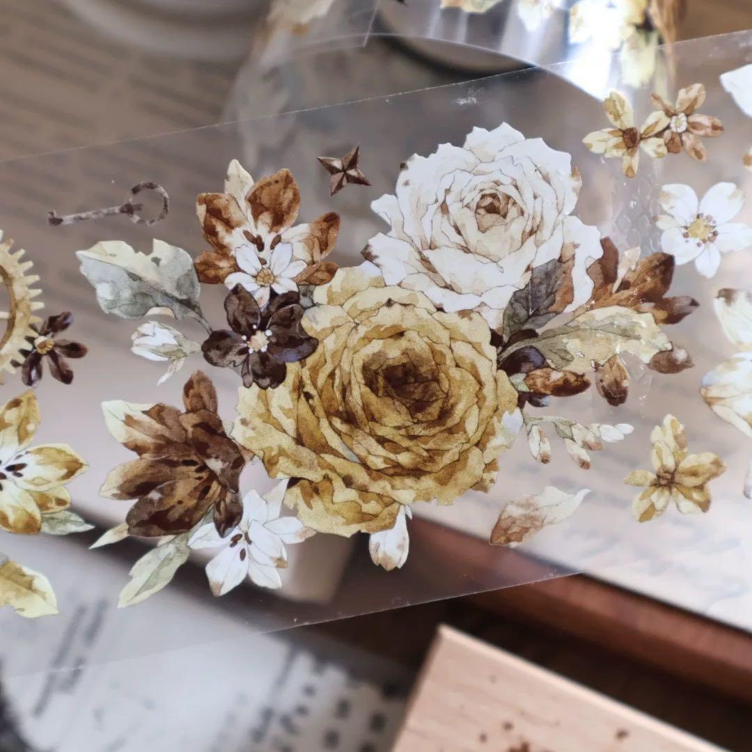 ⭐️SALE⭐️ 壹洱原创《琥珀流光》海外マスキングテープ　マステ 【2367】