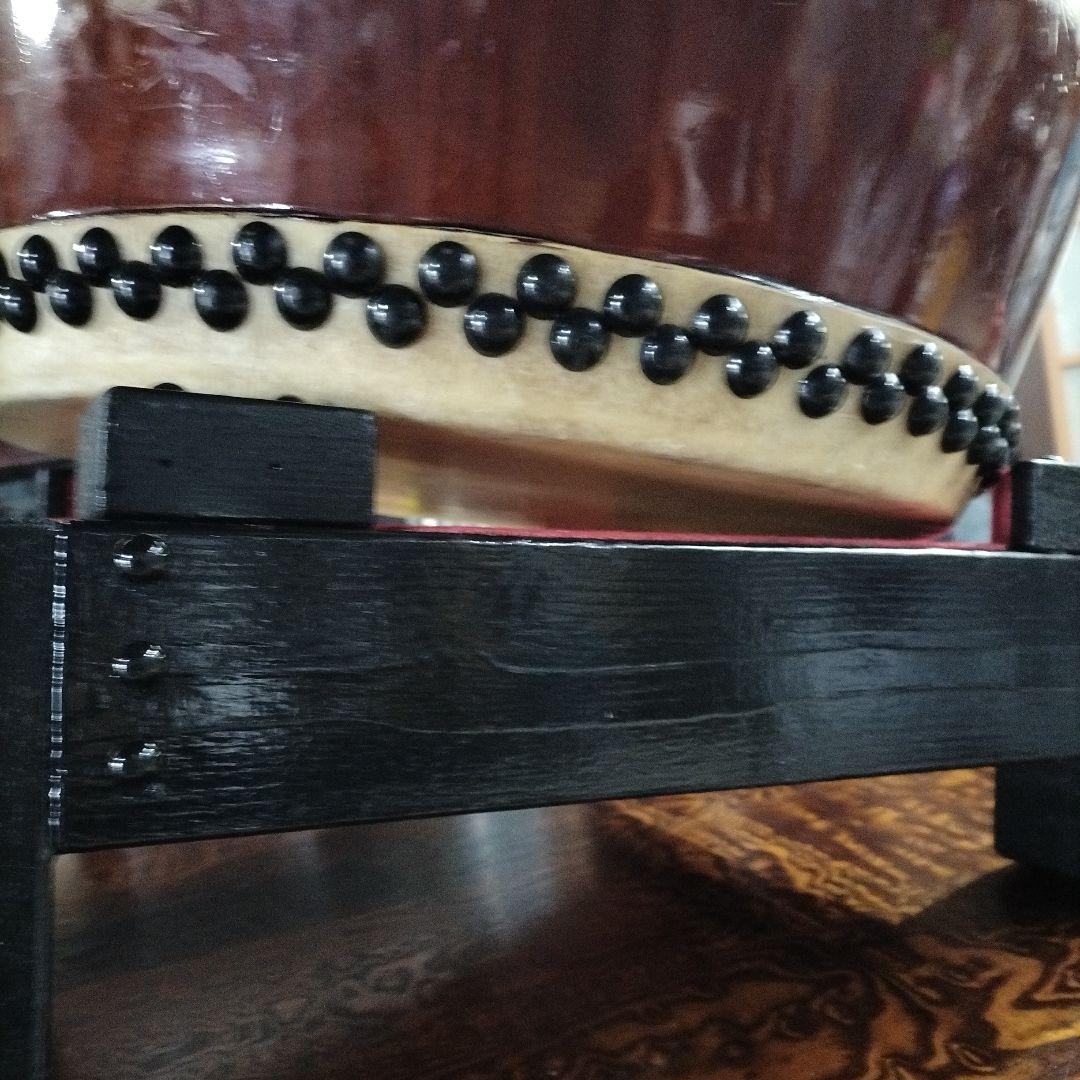 長胴太鼓　平打ち　立奏太鼓台　1.4尺用中古品②